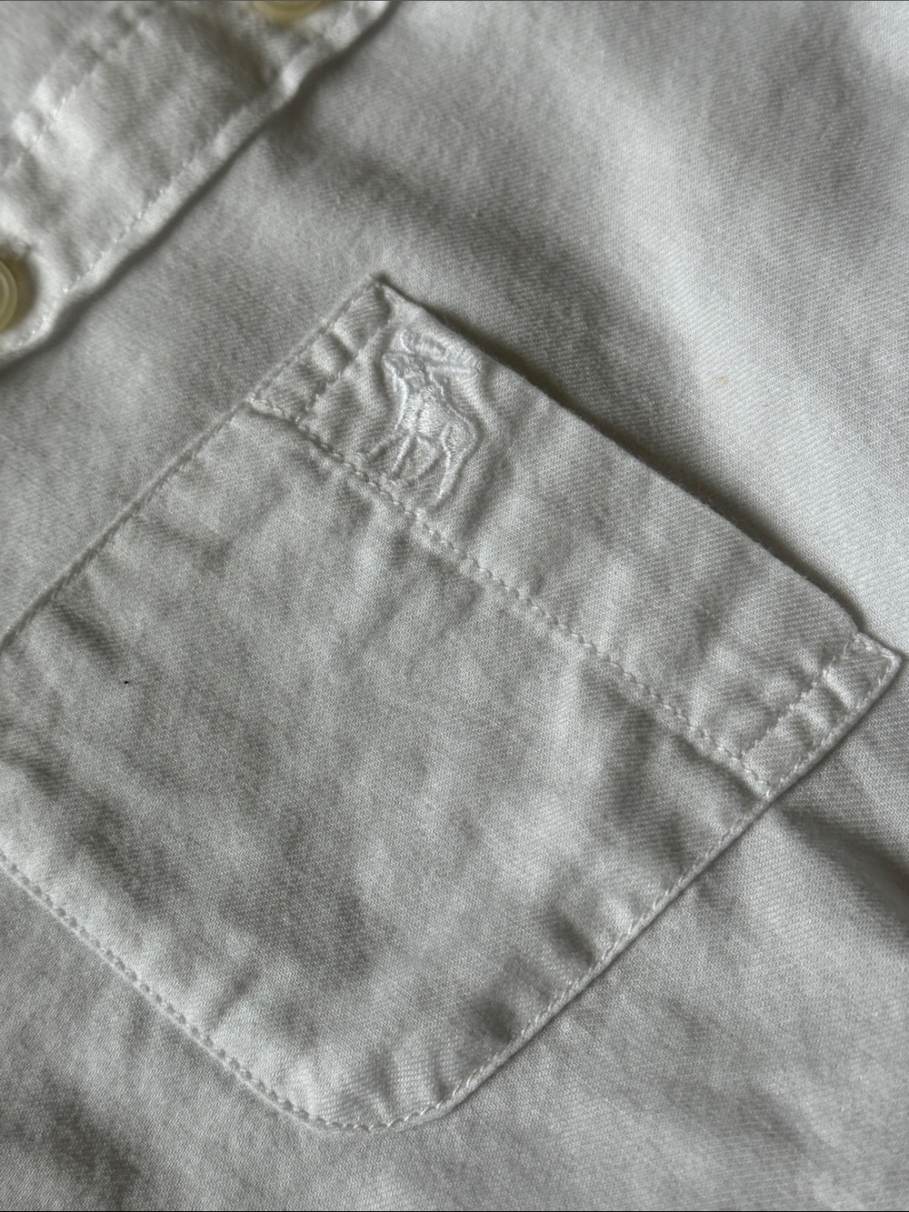 abercrombie kids White Button-Front Collared Shirt size 7/8 - Picture 5 of 10